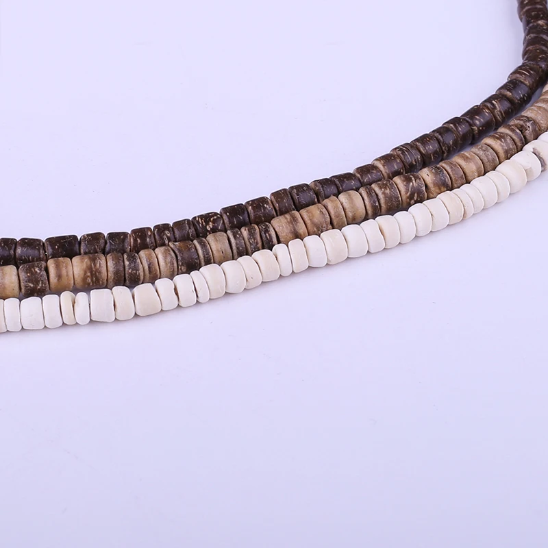 Горячая продажа 5 мм светло-кофейная Кокосовая оболочка деревянные бусины