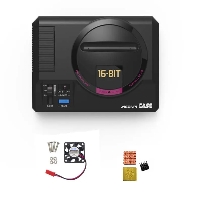 Retroflag megapi чехол + Raspberry pi 3B (плюс) 16/SD картой памяти на 32 ГБ вентилятор теплоотвод 5V