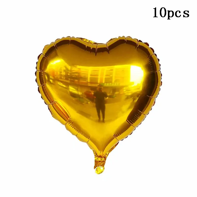 10pcs 18 шт./лот 12 дюймов латексные шары воздушные шары с конфетти надувные гелиевые шары для дня рождения свадьбы украшения для детских игрушек - Цвет: 10pcs