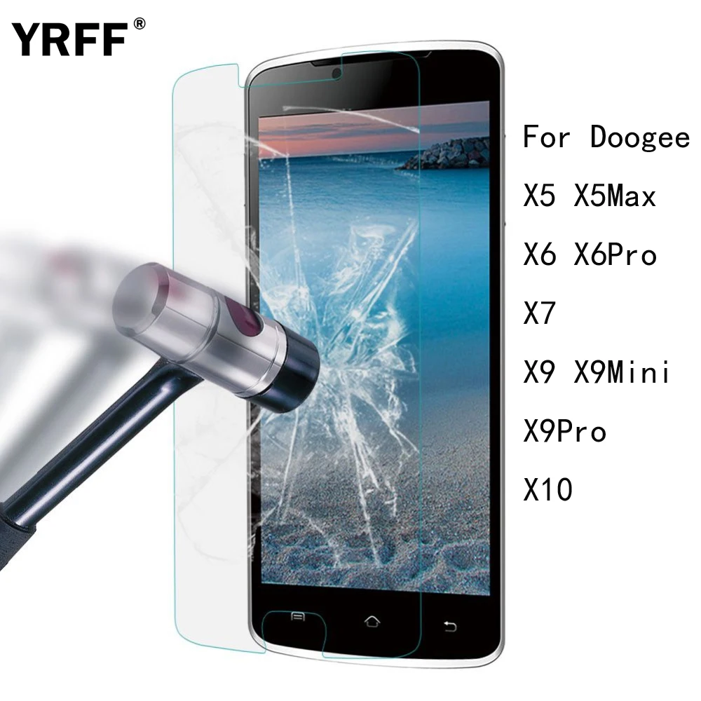 10 шт. 2.5D 0 26 мм Закаленное стекло Защитная пленка для экрана Для Doogee X5 Max X6 Pro X7 X9 Mini
