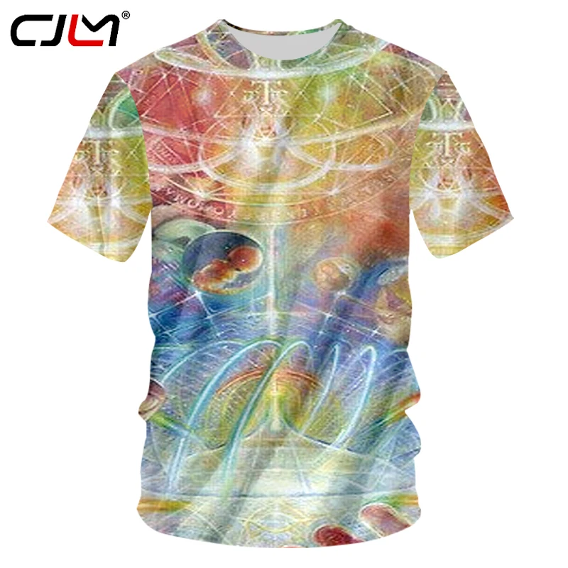 

CJLM новый дизайн мужские Dreamy Garden печатные 3d футболки повседневные Хип-хоп с коротким рукавом Майки с круглым вырезом футболки унисекс Harajuku