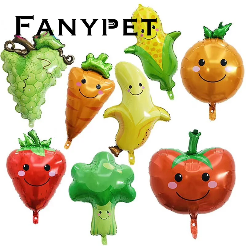 Фольга для фруктов Гелиевый шар кукуруза брокколи Мужская морковка клубника
