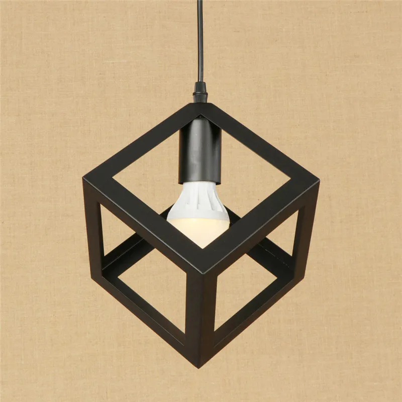 Промышленные винтажные железные Droplight Лофт стиль креативные Квадратные