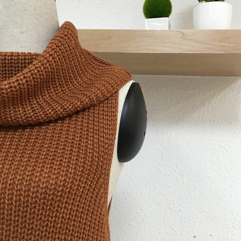 Уютная водолазка вязаный свитер Жилеты для женщин элегантные свободные пуловеры