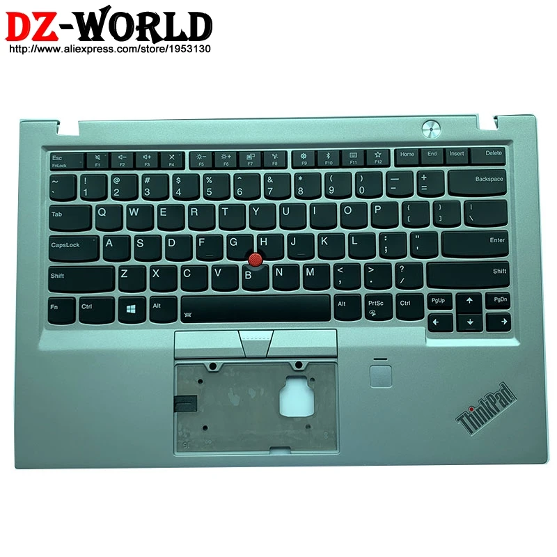 

Palmrest Upper Case With US English Backlight Teclado for Lenovo Thinkpad X1 Carbon 5th Backlit Keyboard Bezel C Cover 01LV366