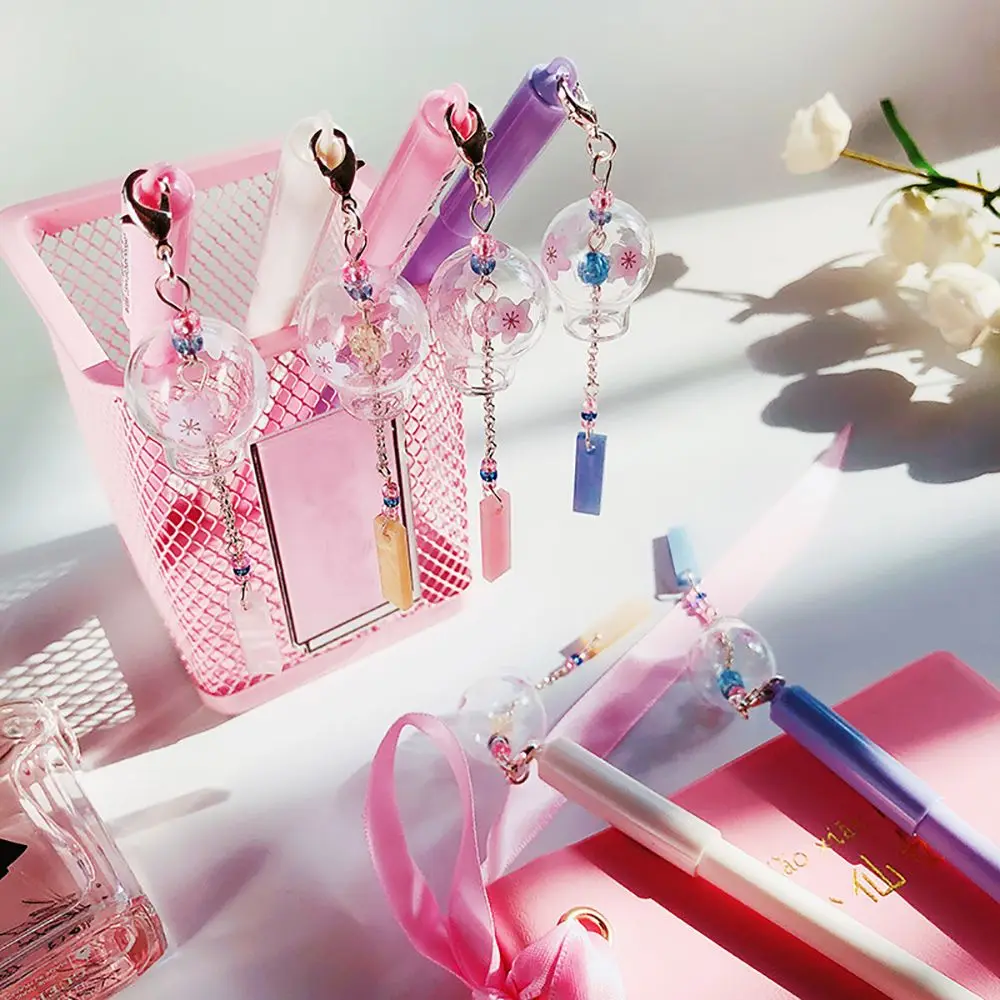 1 шт., новинка, Wind Chime, гелевая ручка, 0,5 мм, черные чернила, ручки для подписи, школьные, офисные, канцелярские принадлежности, гелевые ручки, подарок для детей