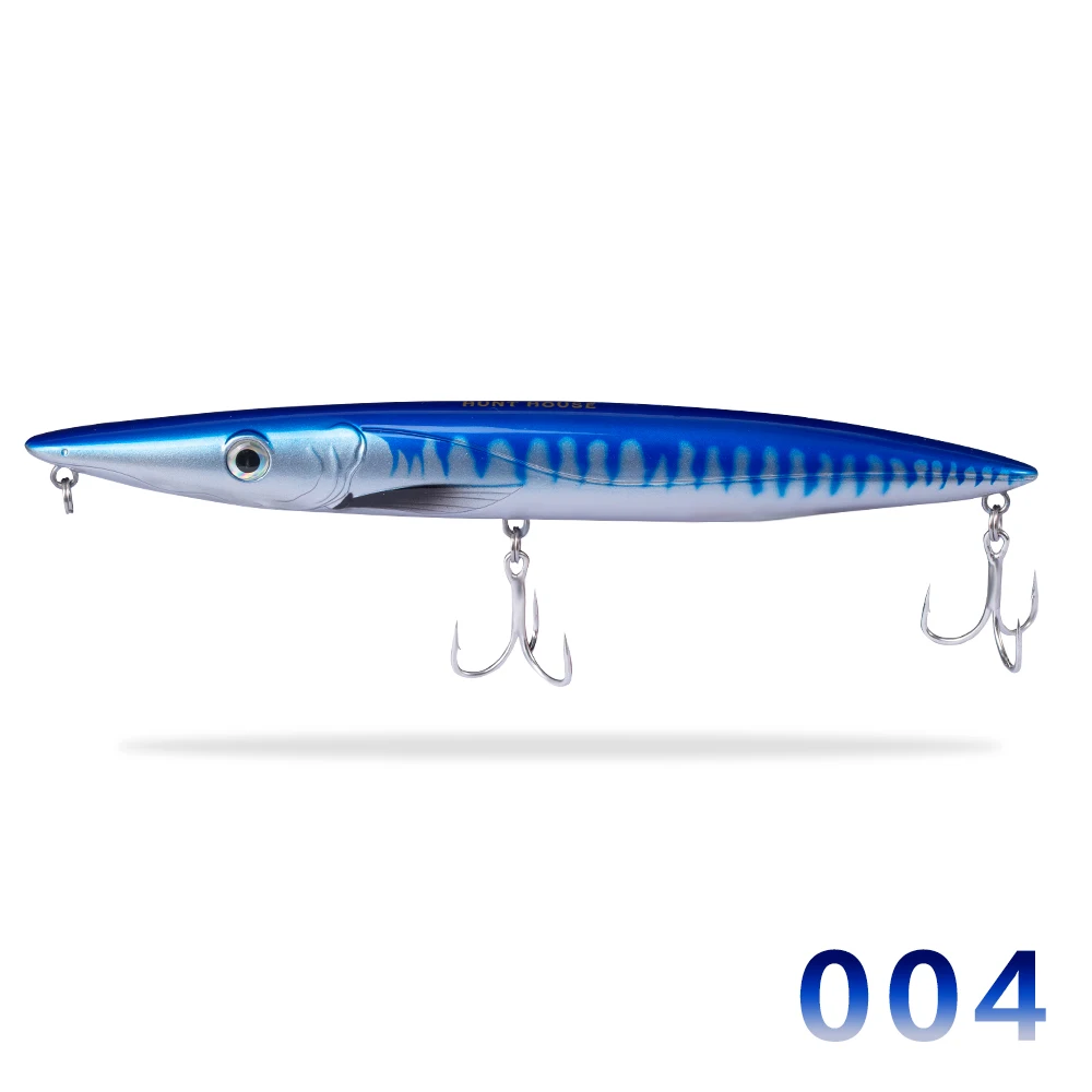 Hunthouse Espetron leurre walk dog pencil приманка 195 мм 44 г длинный Литой карандаш stickbait рыболовные приманки leerfish и bluefish topwater - Цвет: 004