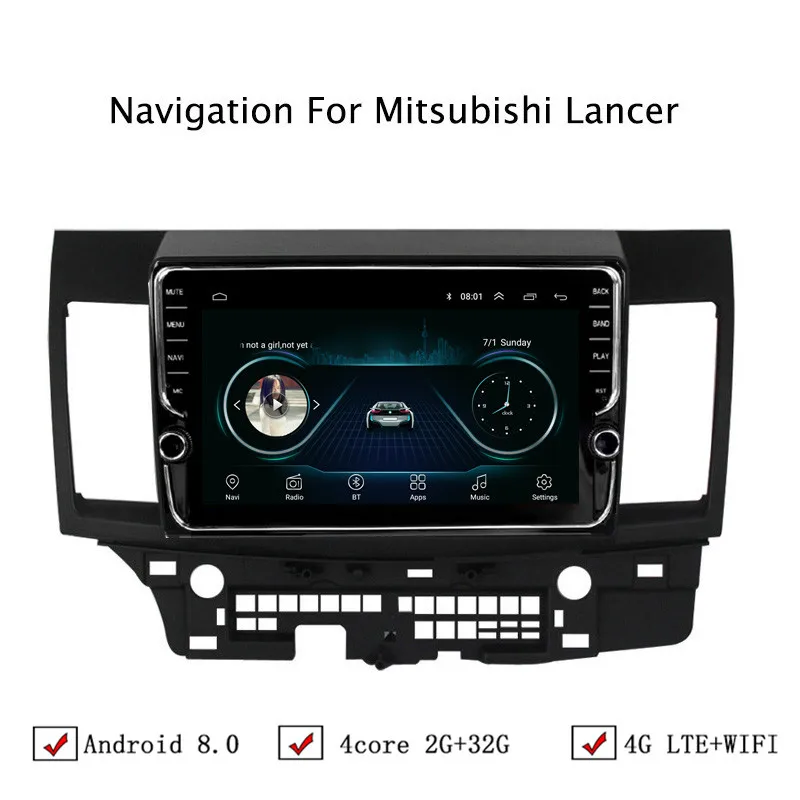 10 1 &quotAndroid 6 0/8 Автомобильная dvd-навигационная система для Mitsubishi Lancer 2007 2008 2009 2010