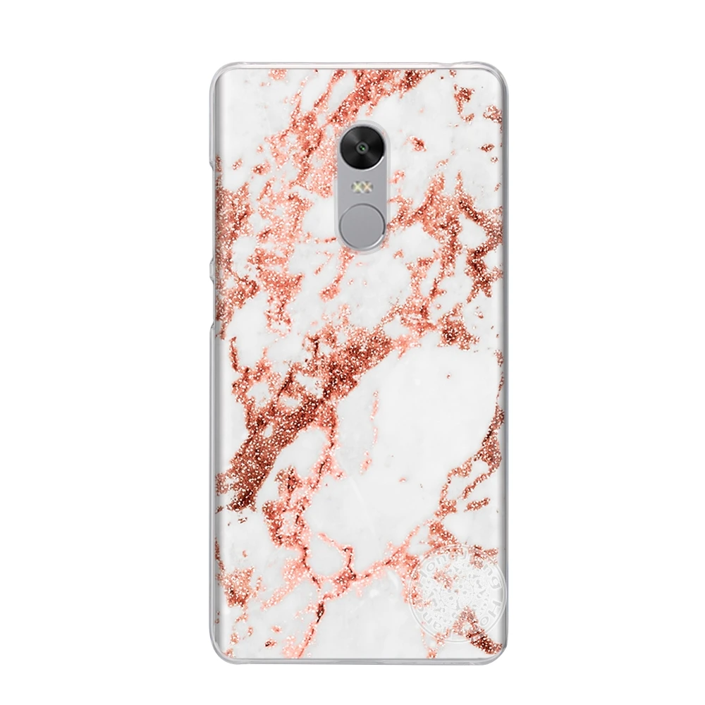 Золотой мраморный коллаж печати жесткий пластиковый чехол для телефона Xiaomi redmi 5 4 1 1s 2 3 3s pro note 5 4 4X 4A 5A plus prime - Цвет: 53532