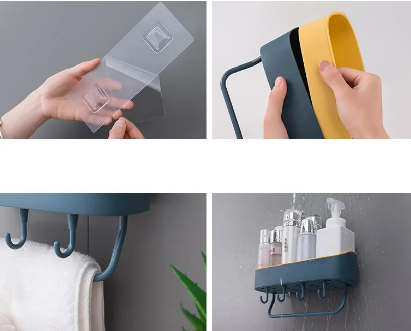 Ванная Полка для полотенец клейкая полка хранения угловая душа вешалка кухонные