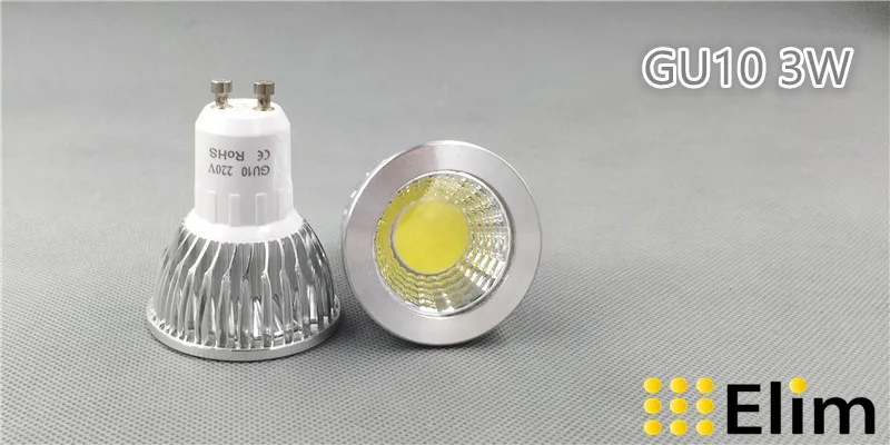 10 шт./лот Светодиодный точечный светильник светодиодный лампы GU10 Cob E27 E14 с регулируемой яркостью 2700K теплый белый 3 Вт 5 Вт 7 Вт 10 Вт галогенная лампа