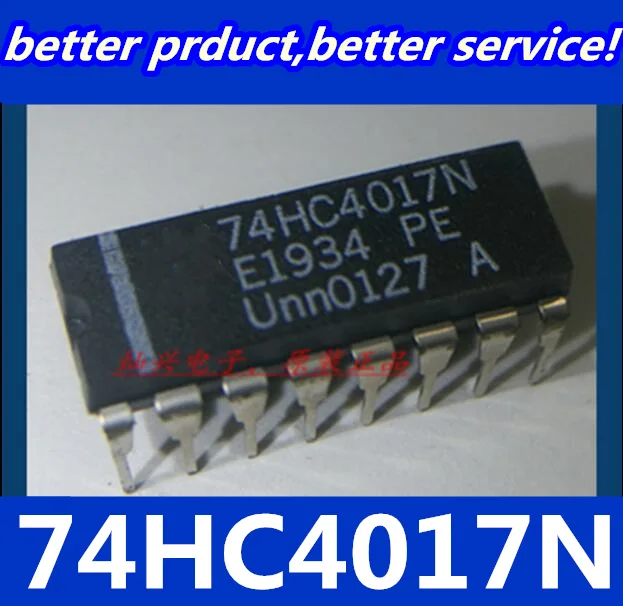Бесплатная доставка 5 шт./лот 74HC4017N 74HC4017AP 74HC4017 MC74HC4017N MM74HC4017N DIP-16 интегральная схема