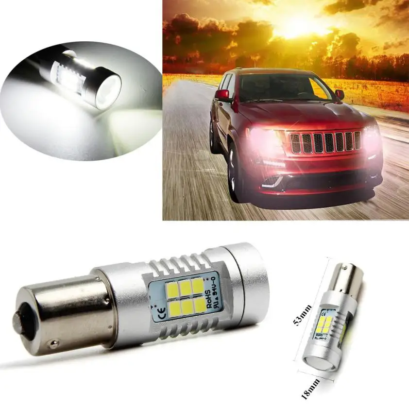 Франшиза супер яркая 1156 BA15S 3030 21SMD 21W светодиодная сигнальная Поворотная Лампа 6000K