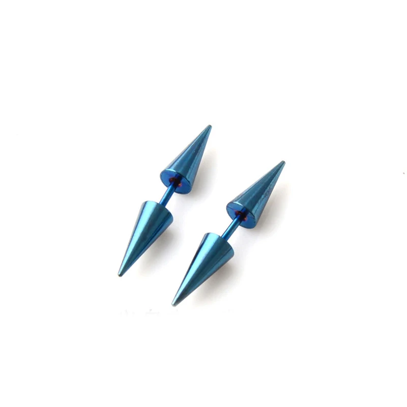 2 шт. классический модный панк рок заклепки Спайк конусный наконечник 316L