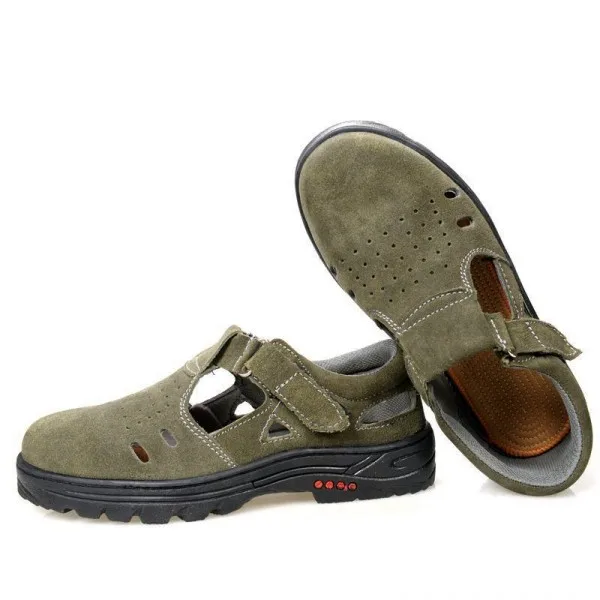 HALINFER 2018 new men sandal large size 45 46 fashion breathable steel toe caps work safety shoes with puncture proof | Обувь