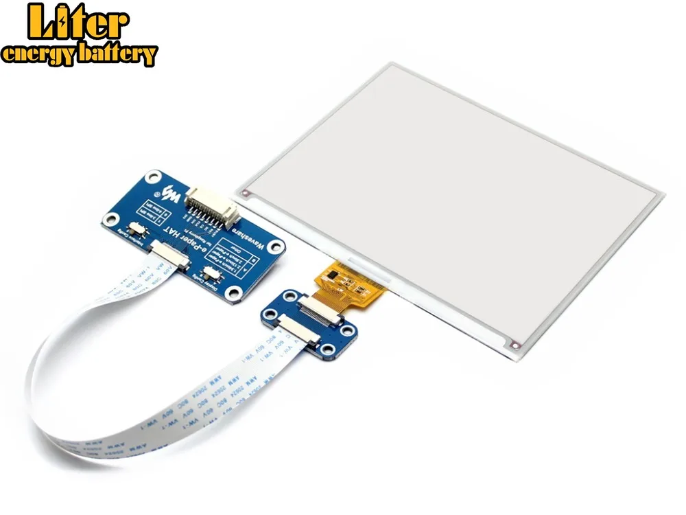 

Waveshare 600x448, 5.83inch E-Ink display HAT for Raspberry Pi, red/black/white three-color, SPI interface