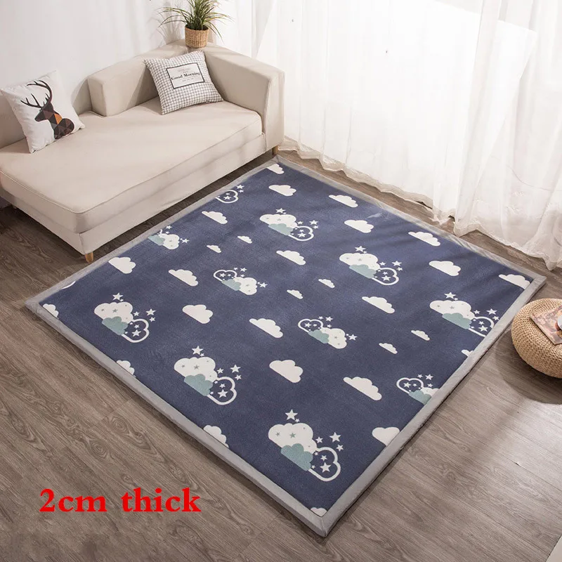 2cm Thicken INS/детские игровые коврики для младенцев, детский утепленный коврик для детской комнаты, коврик для ползания, Подарочный коврик для детской комнаты - Цвет: 2cm Thicken