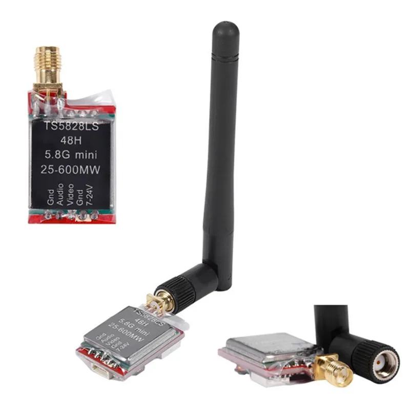 TS5828LS 5 8G Mini 25-600 MW 48CH RP-SMA Регулируемая мощность переключаемый AV беспроводной FPV