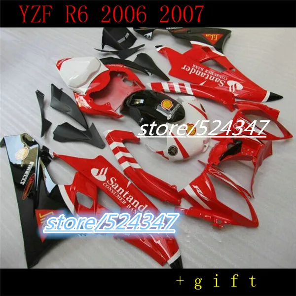 Nn-Полный комплект корпуса для YZF 600 YZF-R6 2006 2007 R6 06 07 пластиковый обтекателя