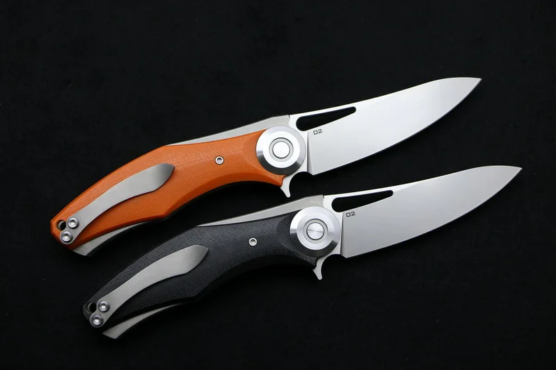 Складной нож D2 blade G10 с титановой ручкой для выживания на природе охоты кемпинга