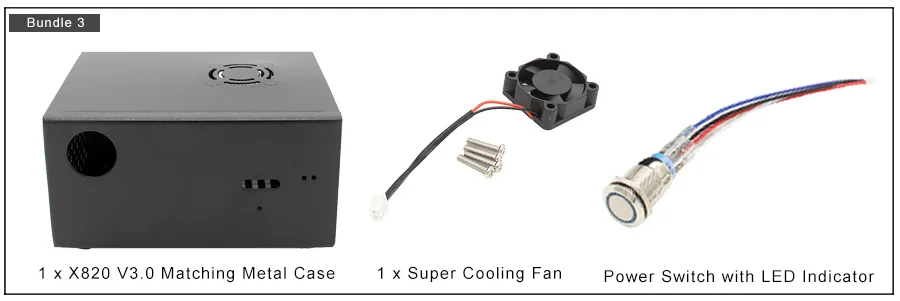 Raspberry Pi 2," SATA HDD/SSD Плата расширения хранения, X820 V3.0 USB 3,0 мобильный жесткий диск модуль для Raspberry Pi 3 Модель B+/3B