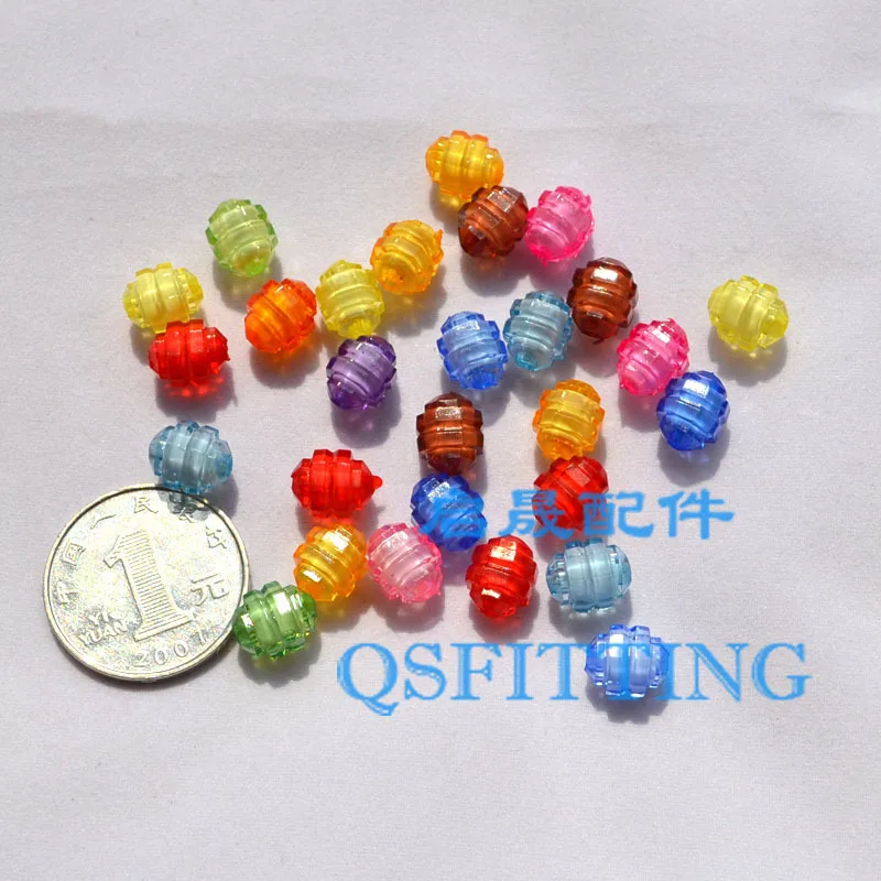 Разноцветные акриловые бусины прозрачные овальные в бусинах сделай сам