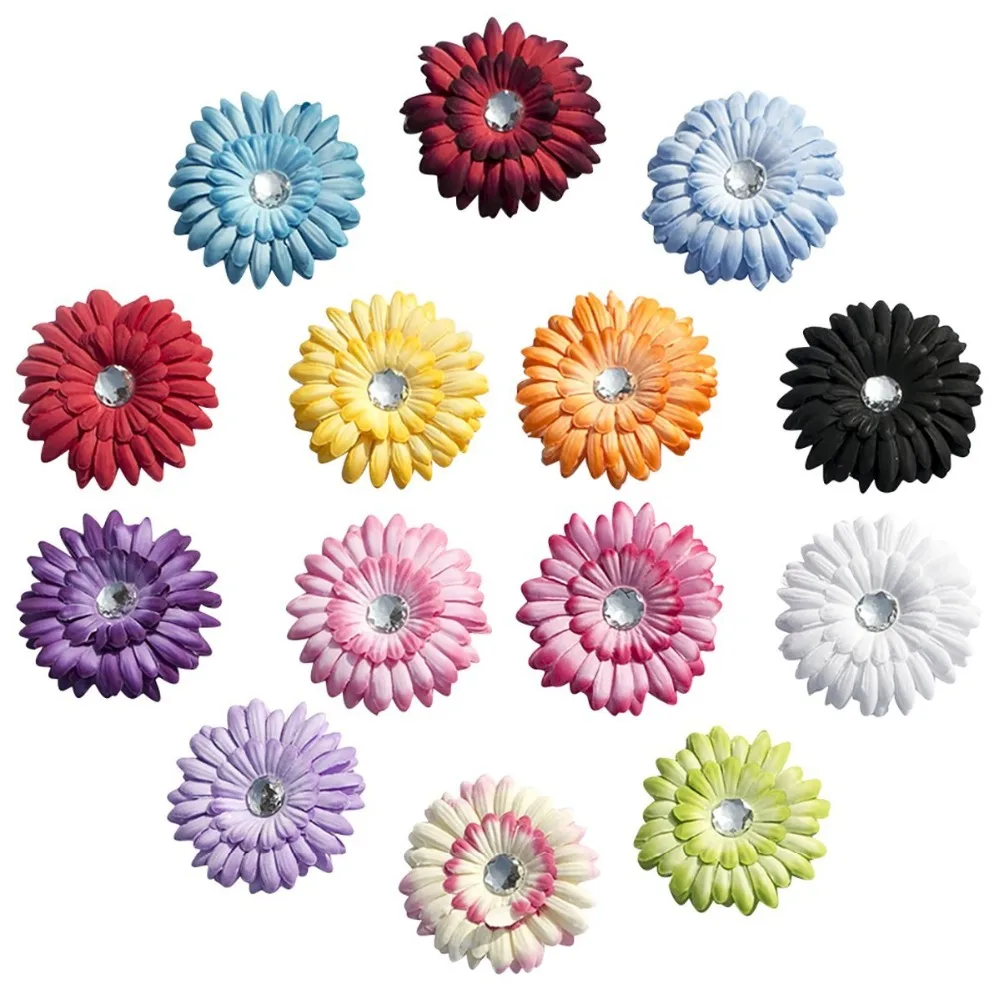 14 шт./партия 4 дюймовые заколки для волос в виде маргариток цветов|hair clip|gerber