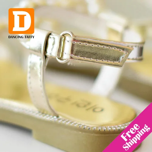 дети сандалии 2014 новых открытых носком выдолбить лук детей обувь zapatos пункт ninos