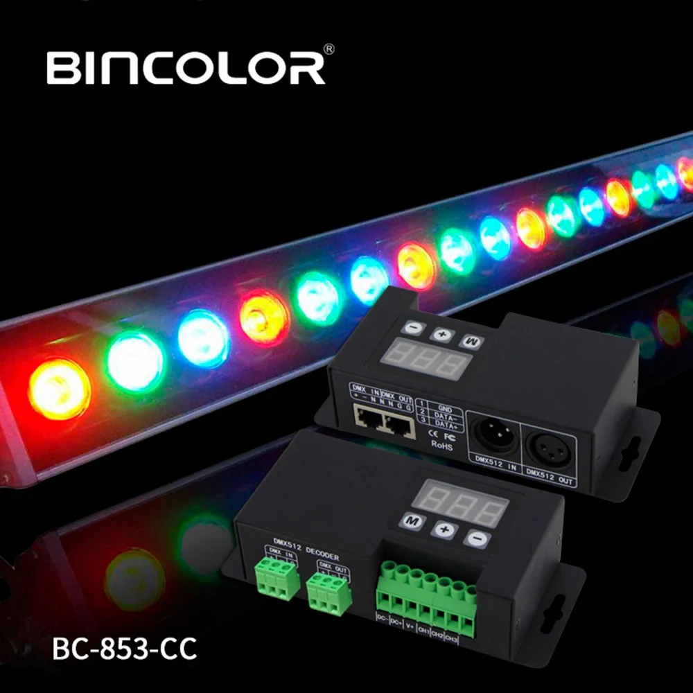 BC 853 CC 3CH светильник Light главный контроллер DMX Led CC/CV PWM DMX512 привод