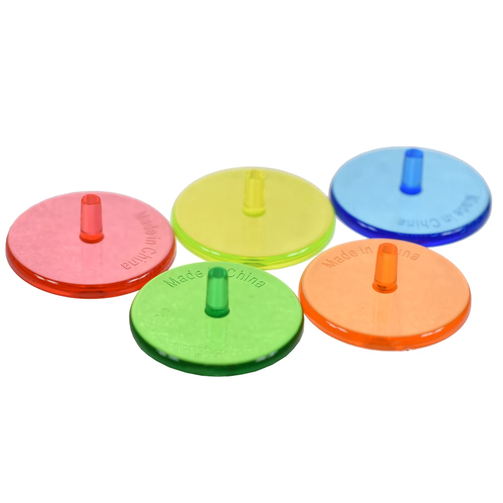 

100pcs Transparent Plastic Golf Ball mark Position Markers Assorted Color Diameter 24mm Golf Ball Maker Base Accessories