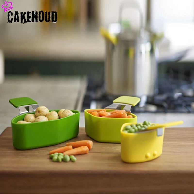 CAKEHOED 3 шт. Складная промывка паром фильтр силиконовая кухонная корзина для