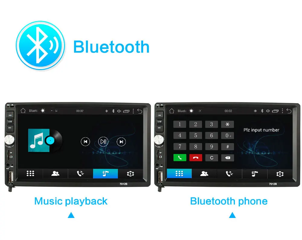 " Wifi Bluetooth USB аудио Универсальный мультимедийный автомобильный плеер без MP5 Авто Радио 2 Din Android gps навигация автомобильный Радио стерео