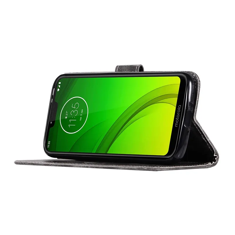Для Motorola Moto G7 Play чехол Power Чехол Флип кошелек Обложка на заднюю панель из