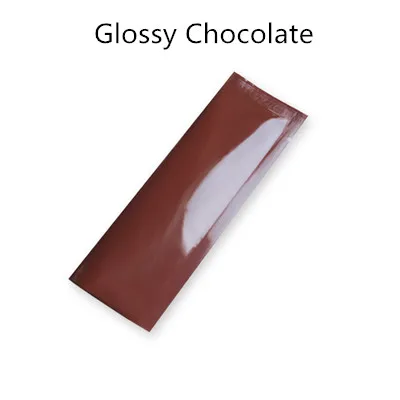 Glossy Chocolate Leotrust 400 шт маленький элегантный цвет Алюминиевая фольга мешок с открытым верхом медовый порошок Мука пробная упаковка мешок тепло запечатывания фольги сумки - Цвет: Glossy Chocolate