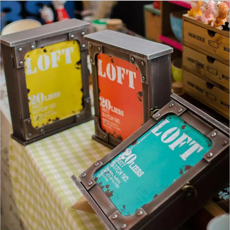 Цветная деревянная коробка для хранения висящая настенная полка Настольный