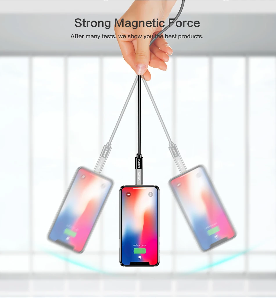 FLOVEME Магнитный телефонный адаптер Micro USB для type-C/для iPhone/Кабель зарядного устройства микро-usb Магнитный адаптер конвертер для samsung