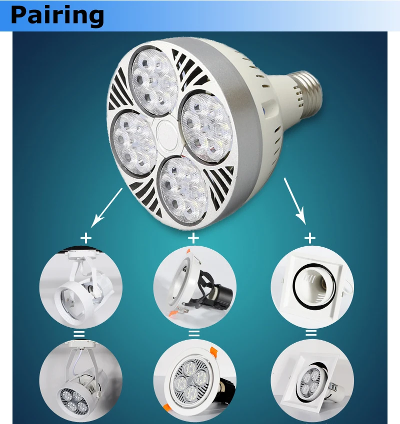 35 Вт LED PAR30 Par Light E27 база AC220V ювелирный магазин выставочный зал одежды лампа для