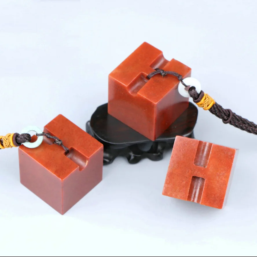 2 шт./компл. красный цвет штамп для росписи уплотнение камень ручной работы резьба