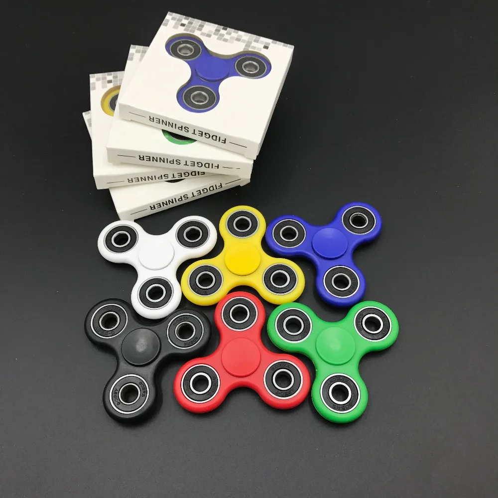 Tri блесны Непоседа пластиковые EDC руки Spinner игрушка для аутизма и СДВГ анти стресс