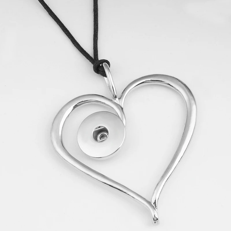 18mm snap Necklace Винтажный Крест Любовь цветок бабочка Сова DIY 18 мм Кнопка ювелирные изделия свитер цепь ожерелье NC6051 - Окраска металла: 18mm snap Necklace
