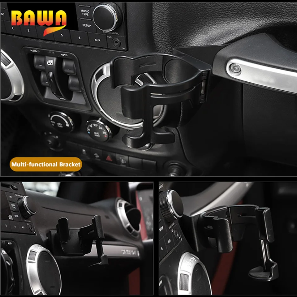 BAWA мульти Функция для питевых чашек держатель телефона Jeep Wrangler JK мобильный