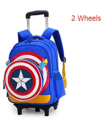 2 wheels sky blue Дорожные сумки для детей, школьный рюкзак на колесиках для мальчиков, школьная сумка на колесиках, школьные рюкзаки на колесиках - Цвет: 2 wheels sky blue