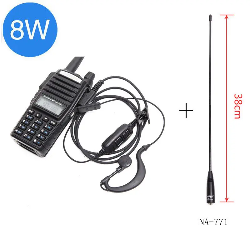 Рация BaoFeng UV 82 8 Вт мощная UV82 дальность действия 10 км pofung uv9r Любительская