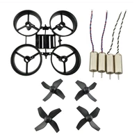 diy mini rc drone 65mm wheelbase frame kit w 4pcs propeller 4pcs 615 motors jjrc h36 furibee f36 eachine e010 red black white