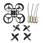 DIY мини радиоуправляемый дрон 65 мм комплект рамы колесной базы с 4 шт. пропеллеров 4 шт. 615 моторов JJRC H36 фурби F36 Eachine E010 красный черный белый