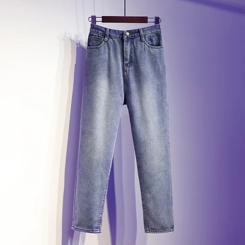 2019 сезон девять частей джинсы Широкие брюки женщина будет код легко шаровары