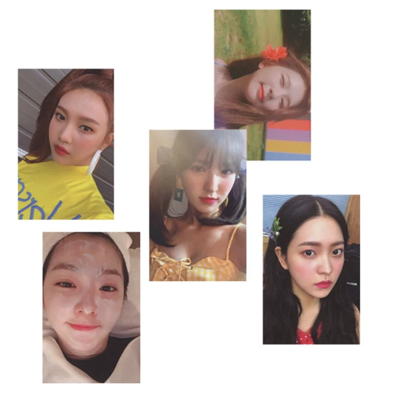 Youpop KPOP красная бархатная Фотокарточка летняя фотография альбом K-POP самодельные
