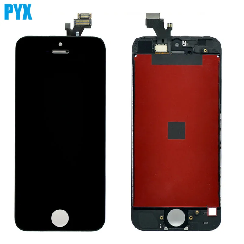 ЖК-экран для iPhone 5 шт./лот с сенсорным дигитайзером в сборе черный белый