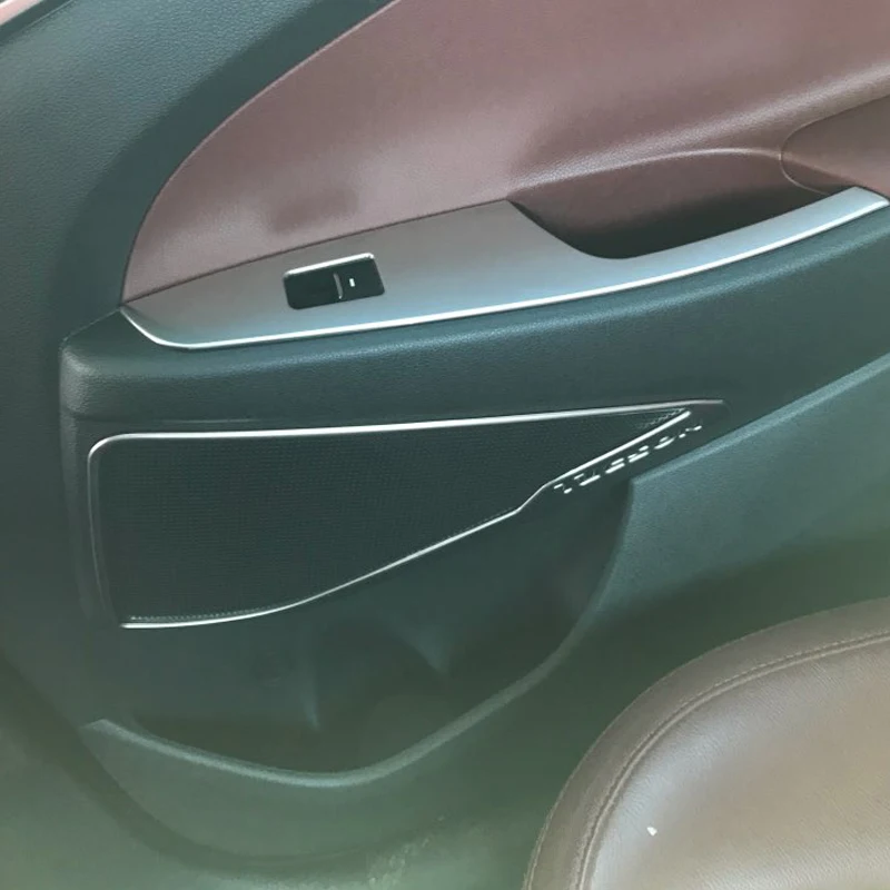 Автомобильные аксессуары для hyundai Tucson передняя дверь динамик Рог Рамка Отделка Декоративные наклейки Чехлы 4 шт