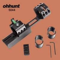 ohhunt scope mounts 25 4mm 30mm bi direction offest rings with bubble spirit level compass and top free float rail hunting rifle